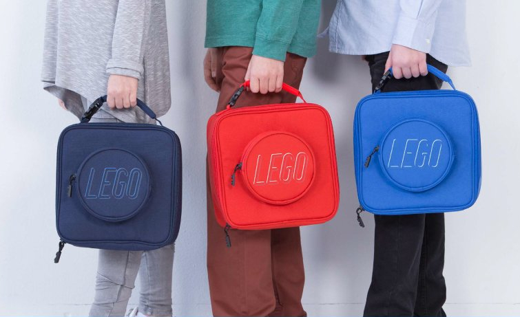Lego Bags kids holding lego bags